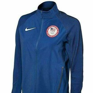Nike Women's Flex Team USA Olympic USOC Stadium Jacket Blue Size Medium
